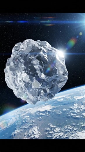 From orbit, a crystal-like meteor drifts through space and narrowly misses Earth. No flames, no chaos — just a silent pass as it skims above the atmosphere, light bending through its translucent structure. Moments like this are easy to miss, yet they remind us how close and dynamic our space environment really is. One small change in trajectory and the outcome would be very different. #earthimpacts