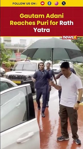 Gautam Adani Arrives in Puri for Rath Yatra | Launches ‘Prasad Seva’ Initiative