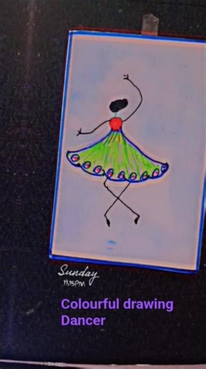 dancing 💃 girl#drawing #art #drawingstyles