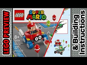PREVIEW: 72034, LEGO SUPER MARIO, Mario Kart, Baby Mario vs. Baby Luigi & Building Instructions 2025