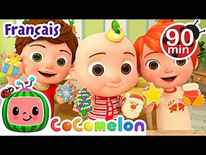 La chanson des couleurs de Noel | @CoComelonFrancais | Dessin Animé