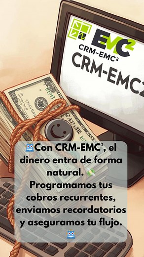 ¡STOP al estrés de la factura! 😫 Tu mente merece paz. ¿Facturas y cobros recurrentes te quitan el sueño? Con CRM-EMC², el dinero entra de forma automática. 💸 Programamos tus cobros, enviamos recordatorios y aseguramos tu flujo de caja. Libera horas de trabajo a tu equipo de 3 o más asesores para que se enfoquen en lo importante, ¡VENDER! #FacturaciónAutomática #CobrosRecurrentes #CRM #EMC2 | EMC², Estrategia más CRM²
