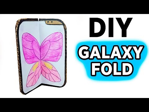 How to Make Samsung Galaxy Fold from Cardboard - DIY