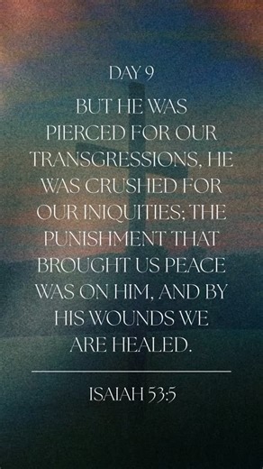 DAY 9 – HEALED BY HIS WOUNDS Every scar tells a story—but His scars tell the story of our healing. 🙏 Because of Jesus’ sacrifice, we have peace, forgiveness, and wholeness. Join us tomorrow at 12PM CT—in person or on Facebook—for 21 Days of Prayer. | Create Church