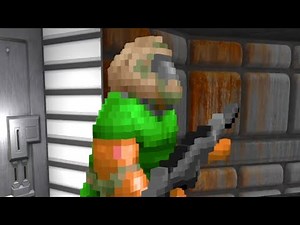 Voxels Doom plus ray tracing 4k 60FPS