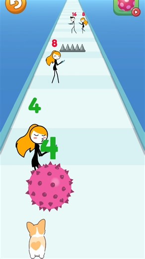 Stickman Roll 3D Game 😆😂 Lvl.03 #funny #games
