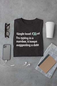 Data Analyst Shirt – Excel Single Level Number Becomes Date – Funny Unisex Cotton Tee - Etsy Canada
