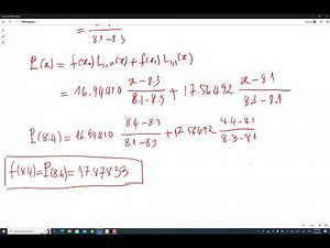 Lagrange Interpolation by MathCAD
