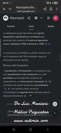 Notebooklm.google.com - Asistente de Inteligencia Artificial para médico psiquiatra y psicofarmacólogo. | Dr. Luis Mariani - Médico Psiquiatra | Facebook