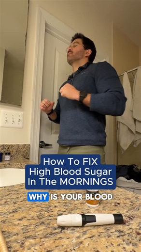 Why is your blood sugar highest in the morning… even when you didn’t eat? 🩸⏰ You eat a light dinner. You skip dessert. You go to bed hoping for a better fasting number… And somehow you wake up higher. I know — it’s incredibly frustrating. Here’s what’s really happening 👇 This is a liver hormone issue, not a food issue. Between 4–6 a.m., your body releases hormones like: • Cortisol • Adrenaline • Growth hormone These counter-regulatory hormones raise blood sugar and tell your liver to release g