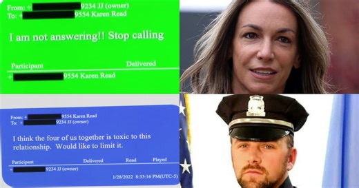‘Stop calling’: Trooper reads text messages Karen Read, John O’Keefe exchanged before his death