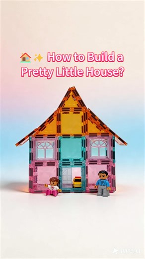 Building a Charming House with Magnetic Tiles