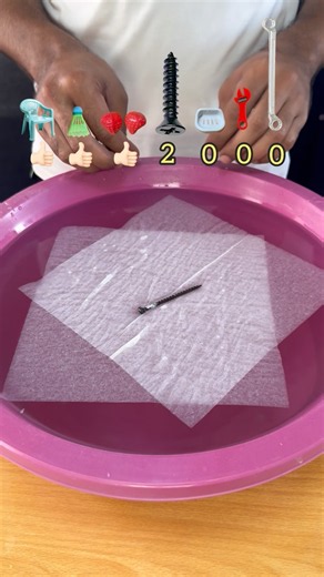 Try to Guess How Many Tissues It Takes! 🤔🧻 Water Tissue Experiment