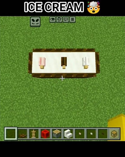 Realistic Ice Cream in Minecraft! 🍦|| #minecraft #shorts #gaming #7x7 #minecraftbuildhack #effect