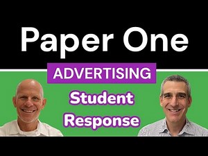 IB ENGLISH A: Paper 1 - Advertising - Student Response