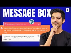 Add Message Box Block in WordPress for Notices, Warnings, or Tips! 🚨