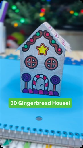 The most fun and festive gingerbread craft! This 3D craft gives you two options: 1.) Students color in a black-and-white gingerbread house template. 2.) Students design and decorate a blank gingerbread house template! Whichever option you choose, your students will have a blast building their little gingerbread houses. This is an adorable craft that can be paired with a writing prompt or as a stem project! Comment GUMDROPS to get the link! #proudtobeprimary #teachersfollowteachers #teacherlife #