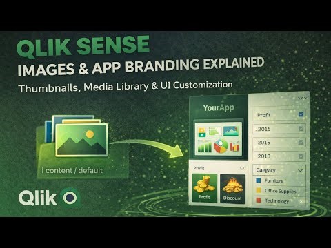 🖼️ Qlik Sense Images & App Branding Explained | Thumbnails, Media Library & UI Customization