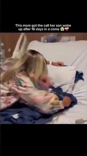 This mom got the call her son woke up after 16 days in a coma 🥹❤️