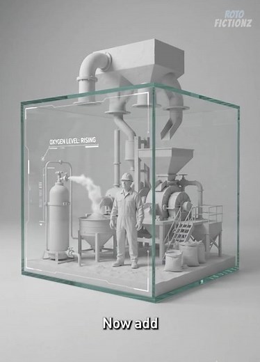 Flour dust explosion #dustexplosion #flourdust #physics #blender #explosion #animation #3d