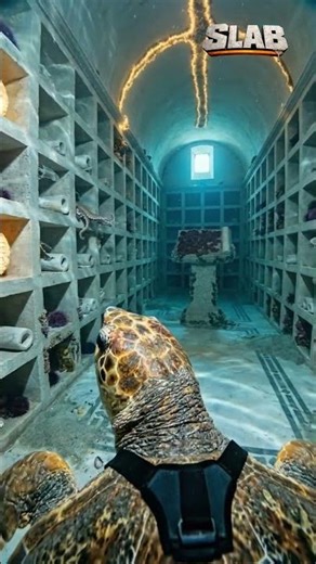 TURTLE WITH GOPRO IN ANCIENT RUINS! 🤯🐢