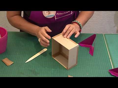 Montage d'une boite carrée Cartonnage