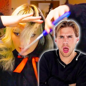 196K views · 1.9K reactions | Hairdresser Reacts To Hime Haircuts At Home! | Brad Mondo | Facebook