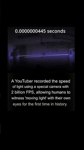 Speed of Light Recorded on Camera! ⚡🤯 | 2 Billion FPS Footage