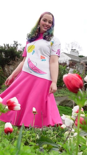 Sewing a Fruit Colorblocked 80s Dress