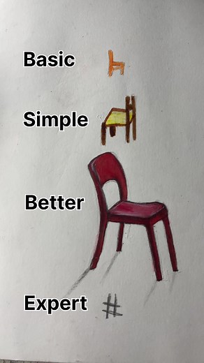 How to draw chair #dessin