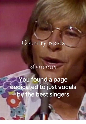 Take Me Home, Country Roads John Denver acapella live. Released in 1971, this became John Denver’s signature song. I made this acapella from his 1972 live performance, with backing vocals by Cass Elliott. Vocals only. #Voceux #acapella #vocalsonly #JohnDenver #countryroads
