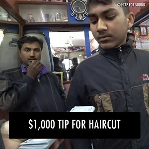 45M views · 10K reactions | $1,000 Tip For Haircut ‍♂️ | Simon Wilson | Facebook