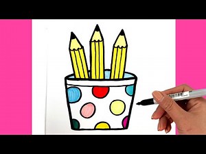 Cách vẽ hộp bút chì dễ dàng | THƯ VẼ