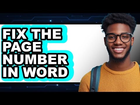 How to Fix the Page Number in Word (full Guide)