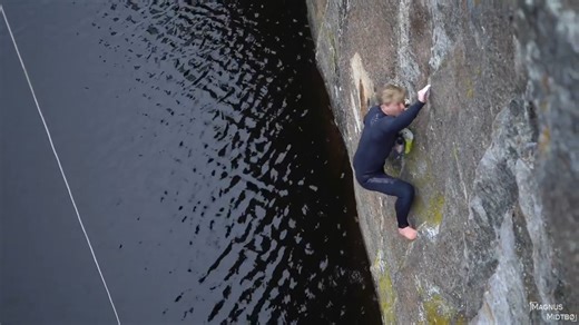 Climbing out of a freezing Norwegian lake - what it takes to survive the cold