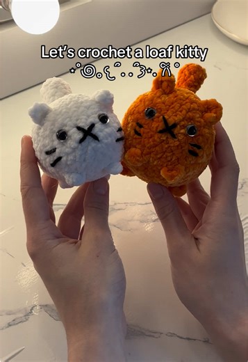 Chunky kitty’s coming to my Etsy shop tomorrow 🐱✨ (Shop link in bio!) #crochet #smallbuisness #crochetplushie #shopsmall #crochettok