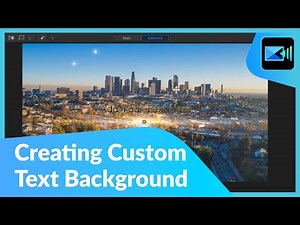 How to Create Custom Backgrounds for Titles & Text | PowerDirector Tutorial