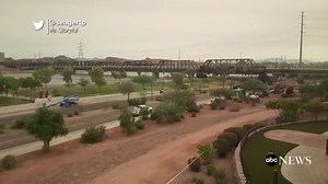 Part of Tempe Bridge demolished after train derailment