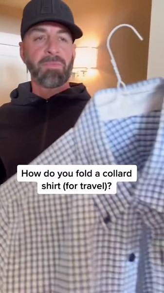 Hey dad, how do you fold a collard shirt? 👔