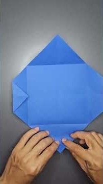 how to fold square paper into envelope
