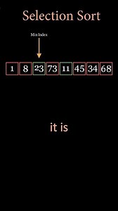 Selection Sort Algorithm Visualized | #selectionsort #algorithm #dsa #sde #cp