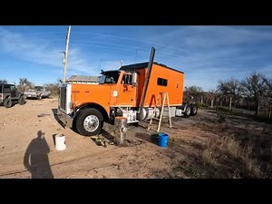 #807 Getting the Truck ready for Painting The Life of an Owner Operator Flatbed Truck Driver