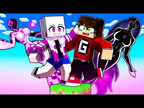 APENAS UM BLOCO com A GAROTA CHARQUETRIX no Minecraft