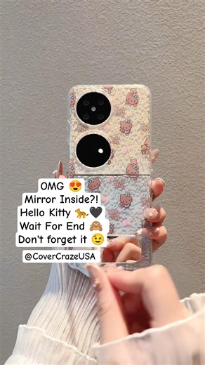 Leopard Hello Kitty Case 😍 Turns Into a Mirror?! #CoverCrazeUSA #Shorts