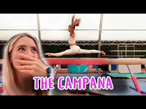 Landing in SPLITS. I invented a skill *BALANCE BEAM