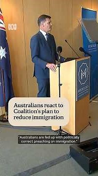 Australians react to Coalition's plan to reduce immigration | ABC NEWS