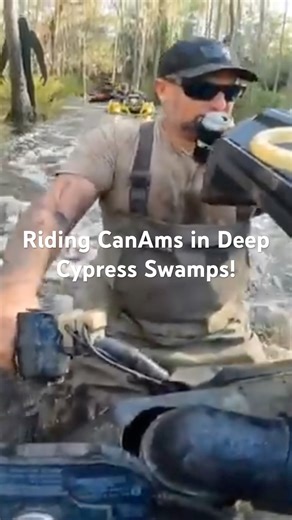 Riding Can Ams in Deep Cypress Swamps! #mud #florida #shorts #offroad