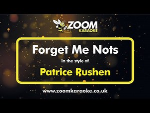 Patrice Rushen - Forget Me Nots - Karaoke Version from Zoom Karaoke