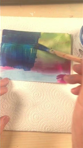 Encaustic mit Shellack