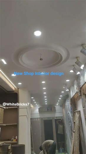 new clothes store interior design Gypsum ceiling design p.o.p ceiling design #shortfeed #youtubeshor